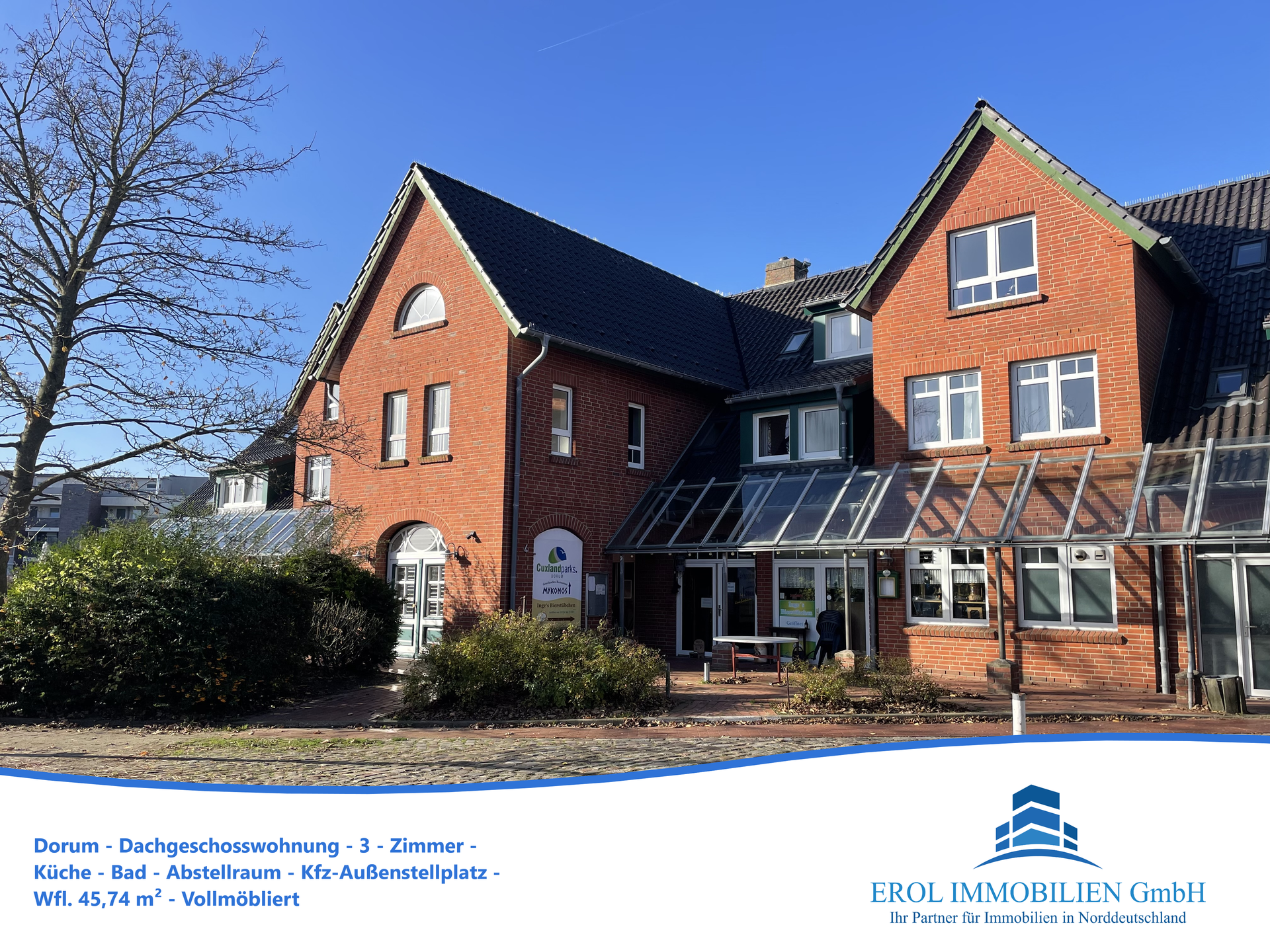 Gepflegte Dachgeschosswohnung im beliebten Ferienort Dorum-Neufeld